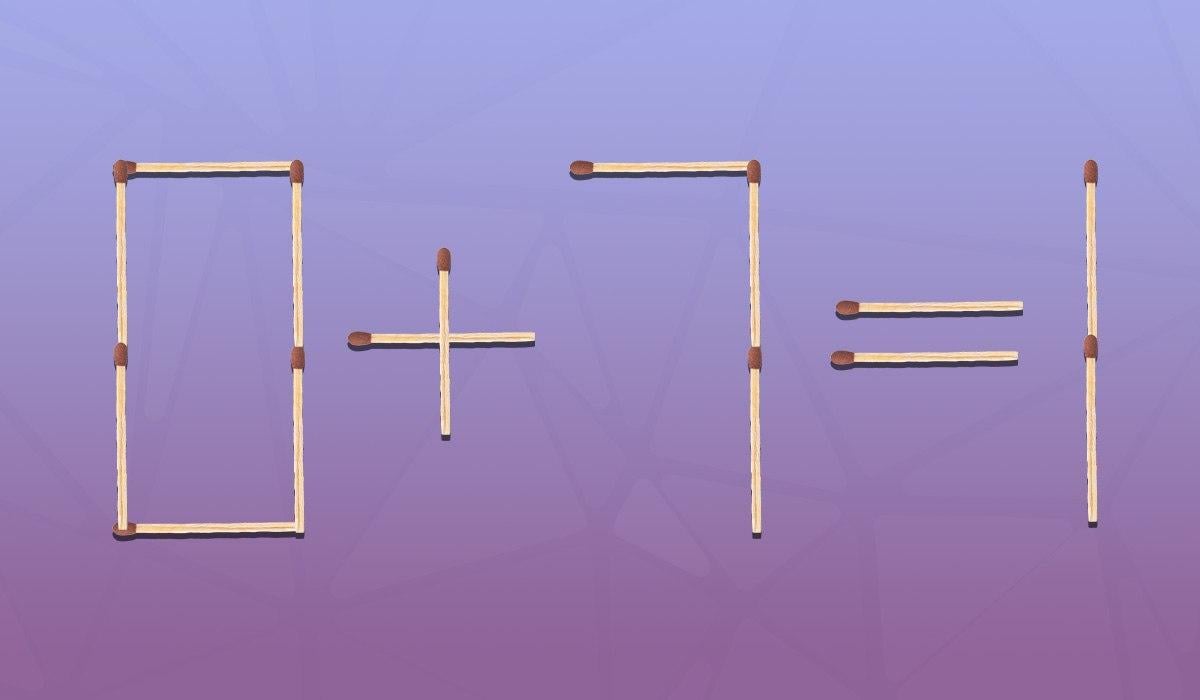 Turite perkelti vieną degtuką, kad lygybė būtų teisinga: greitas IQ testas