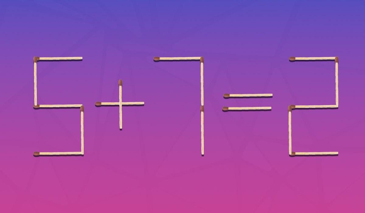 Reikia pertvarkyti vieną mačą, ir lygybė taps teisinga: intelekto testas