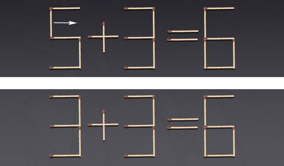 Labai sunkus galvosūkis: tereikia pajudinti vieną degtuką