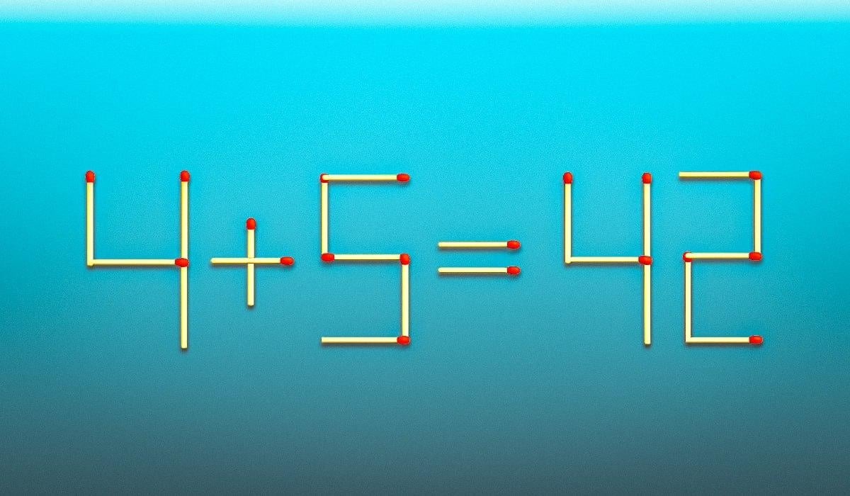 Reikia nutempti 2 degtukus, ir lygybė taps teisinga: greitas IQ testas