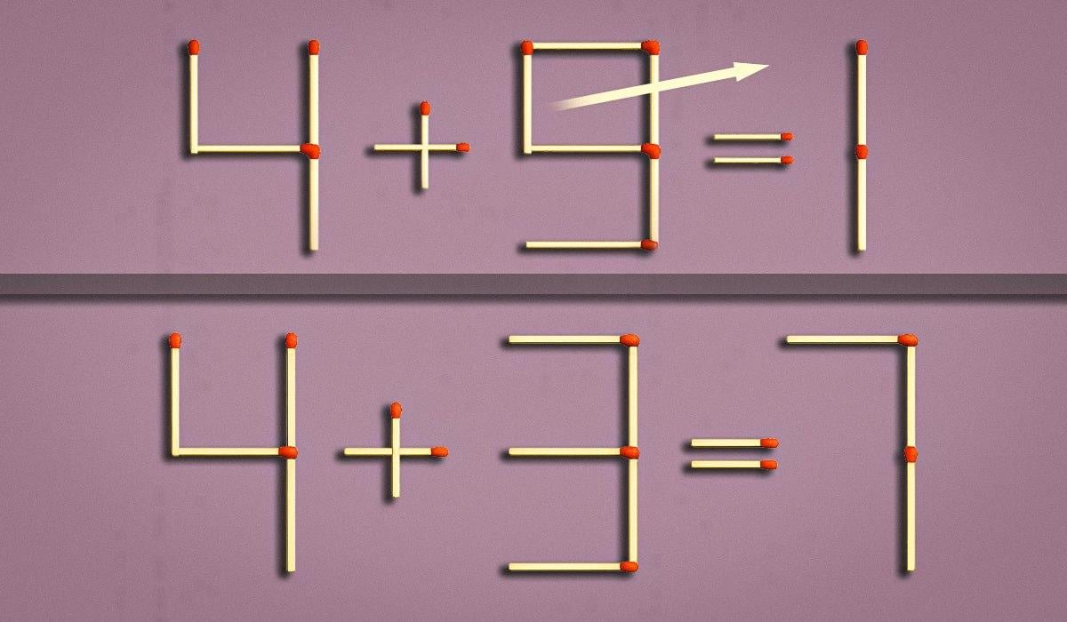 Tik 2% žmonių gali ištaisyti lygiąsias per 8 sekundes: IQ testas su degtukais