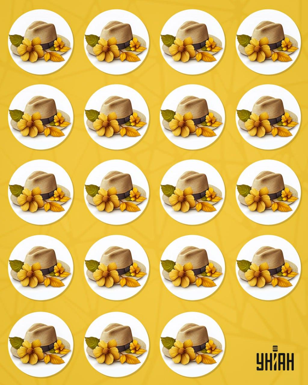 Turime rasti keistą skrybėlę tarp daugybės kitų / Moje koliažas