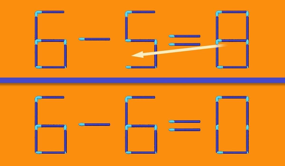 Greitas IQ testas: tereikia pajudinti vieną degtuką