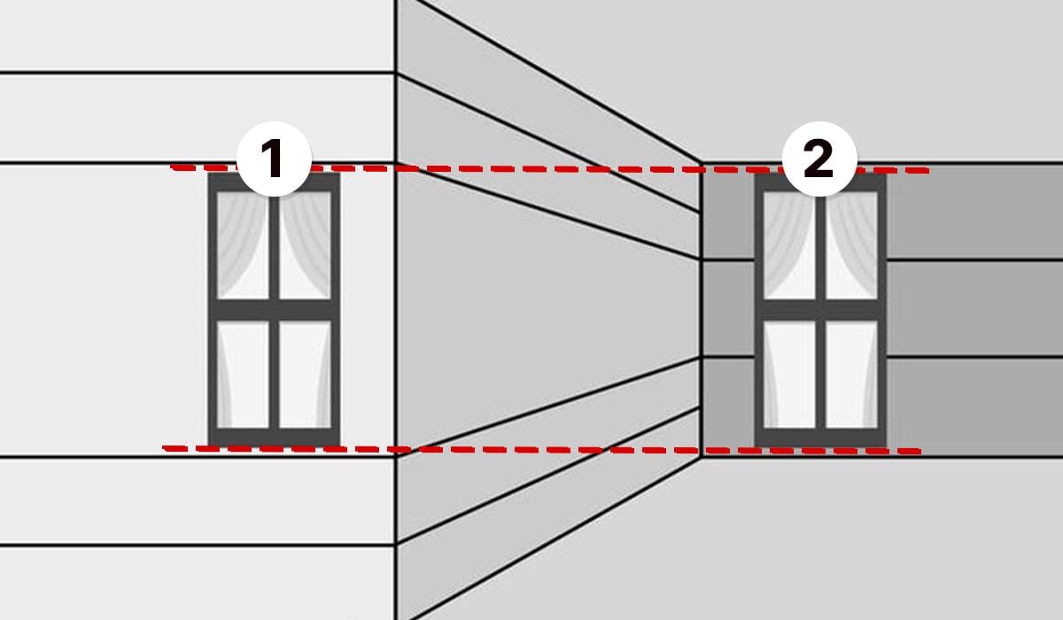 Identiški langai / koliažas Moje