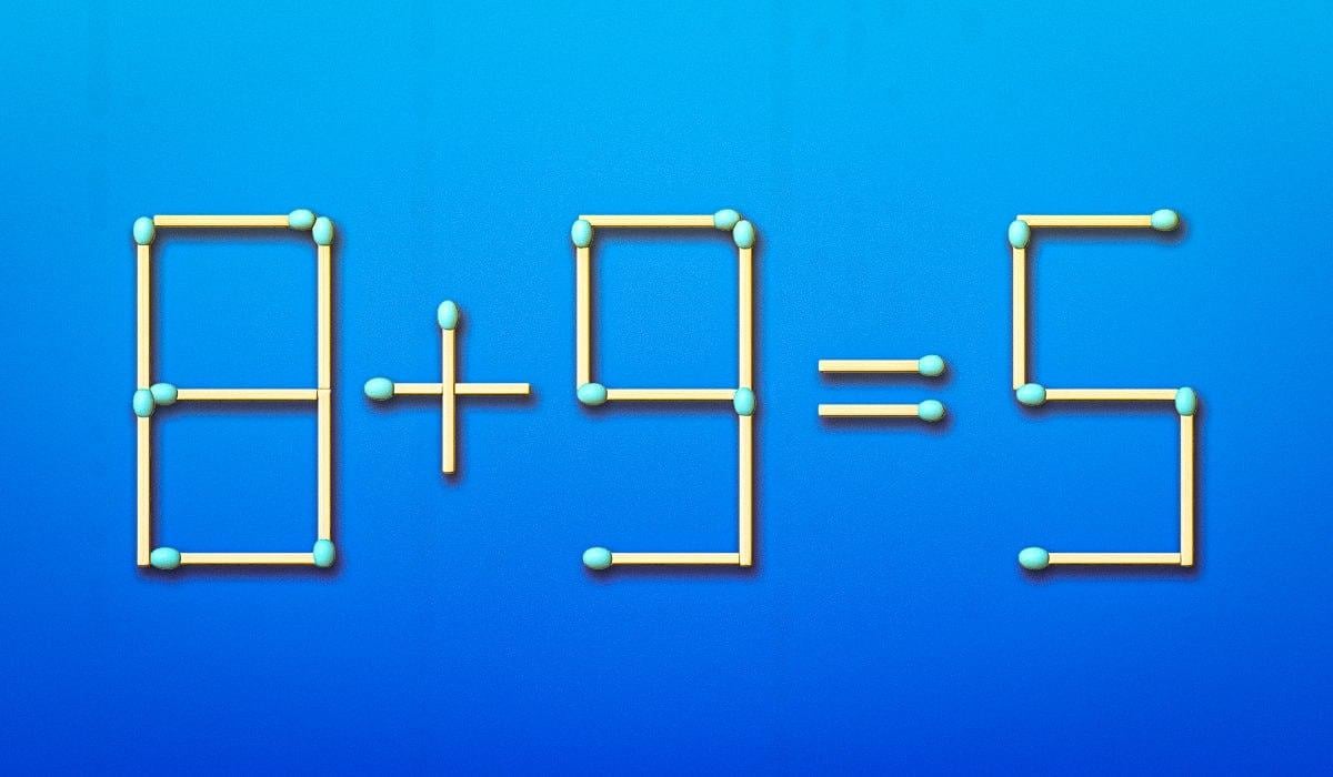 Norėdami ištaisyti klaidą, turite perkelti tik vieną degtuką: IQ testas per 11 sekundžių