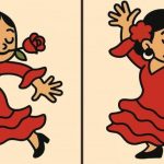 IQ testas: per 43 sekundes reikia rasti 3 skirtumus šokančios