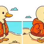 IQ testas: raskite 3 skirtumus nuotraukoje, kurioje antis su striuke