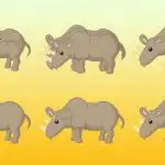 Kiek raganosių yra paveikslėlyje: tik genijus gali teisingai suskaičiuoti per