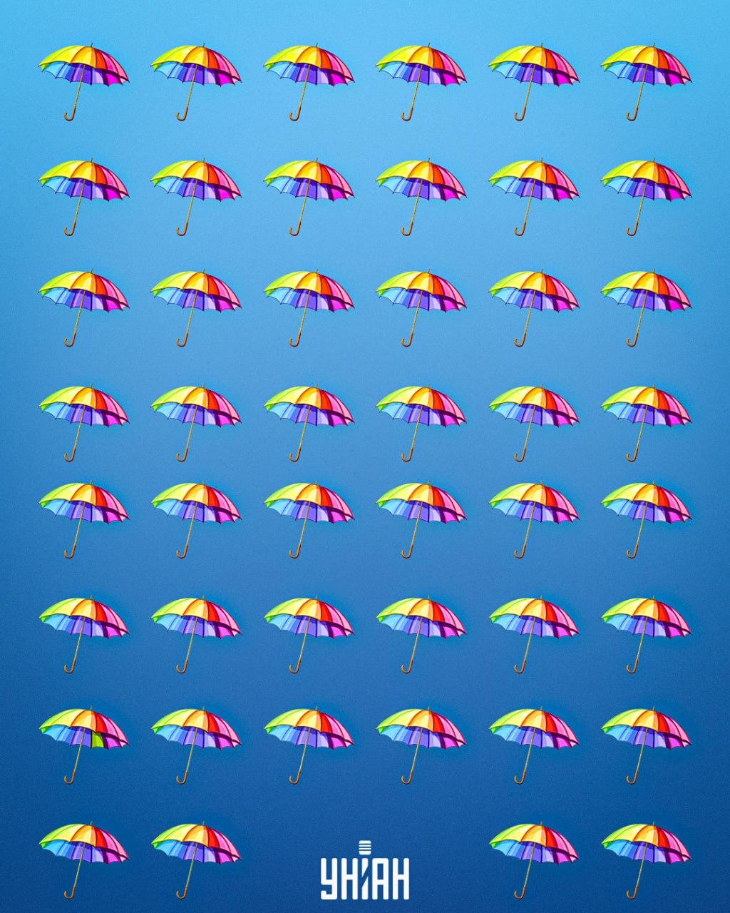 Raskite skėtį, kuris skiriasi nuo kitų / nuotrauka Moje