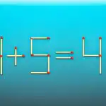 Reikia nutempti 2 degtukus, ir lygybė taps teisinga: greitas IQ